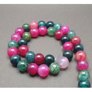 Dragon agate, multicolored, 10 mm