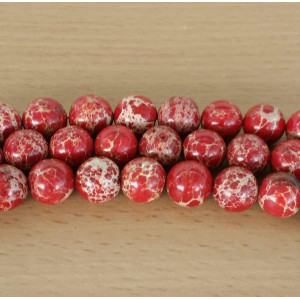 Jasper imperial rosu 12 mm - Img 2