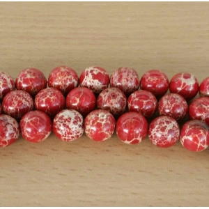 Jasper imperial rosu 12 mm - Img 2