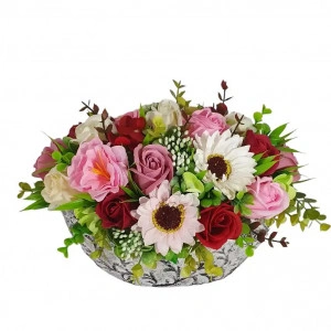 Aranjament 8 Martie-vas ceramic barcuta (cod 2040) poza 5