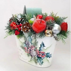 Aranjament de Craciun  "Christmas Luxury Gifts" (cod 1989 )poza1