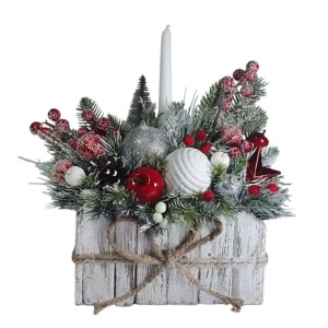 Aranjament de Craciun in cos rustic (cod 2174)poza5