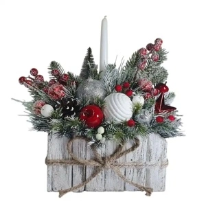 Aranjament de Craciun in cos rustic (cod 2174)poza5