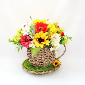 Aranjament floral in cos de nuiele (cod 16014)