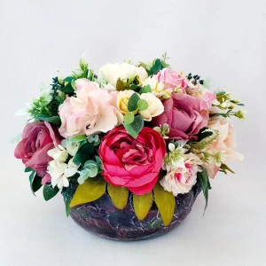 aranjament floral -bujori si trandafiri 16864