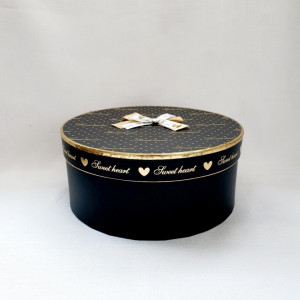 Aranjament flori de sapun-cutie rotunda (cod 1610)-7