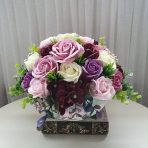 aranjament floral "vintage roses" 3