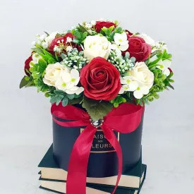 Aranjament "Valentine's day"-cutie mare cilindrica (cod 1819)26