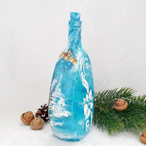 Cadouri de Craciun- Sticla handmade 500 ml(cod 1720)4