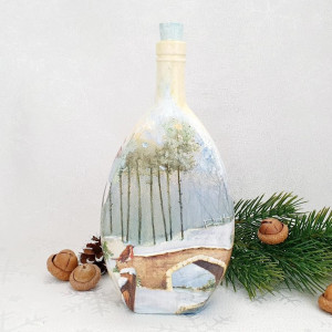 Cadouri de Craciun- Sticla handmade (cod 1722)103