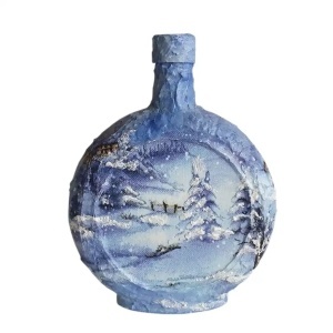 Cadouri de Craciun- Sticla handmade (cod 2321)poza5