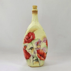 Cadouri handmade- sticla 750 ml "Maci"5