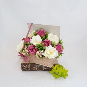 Cutie carte cu flori de sapun- (cod 1516) 4