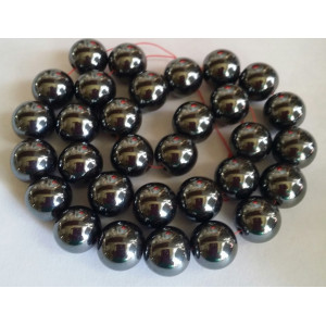 Hematit negru rotund 14 mm