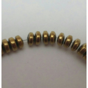 Hematite nemagnetice, aurii,4x2 mm, rondele
