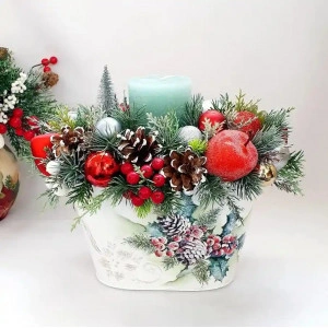 Aranjament de Craciun  "Christmas Luxury Gifts" (cod 1989 )poza2