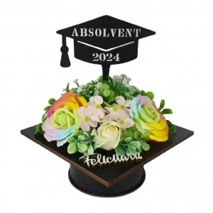 Aranjament floral "Absolvent 2024"-multicolor (cod 2077).6