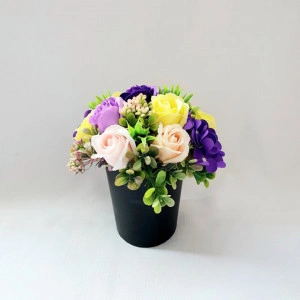 poza aranjament floral-cutie ovala 15815