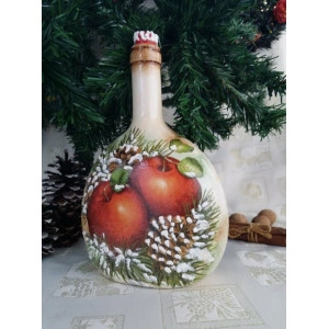 Cadouri de Craciun - sticla decorata