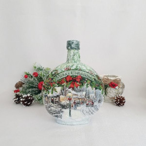 Cadouri de Craciun- Sticla handmade (cod 1532) 2004