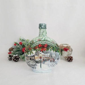 Cadouri de Craciun- Sticla handmade (cod 1532) 2004