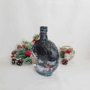 Cadouri de Craciun- Sticla handmade (cod 1534) 4004