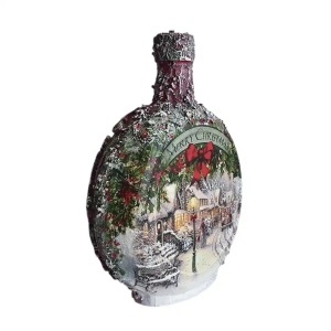 Cadouri de Craciun- Sticla handmade (cod 2317)poza3