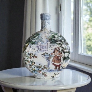 Cadouri de Craciun- Sticla handmade (cod 2319)