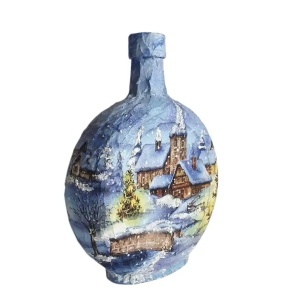 Cadouri de Craciun- Sticla handmade (cod 2321)poza3