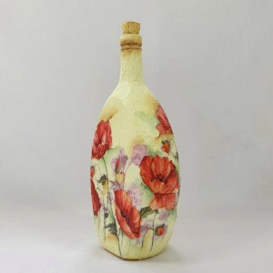 Cadouri handmade- sticla 750 ml "Maci"6