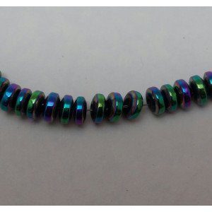 Hematite nemagnetice, multicolor,4x2 mm, rondele
