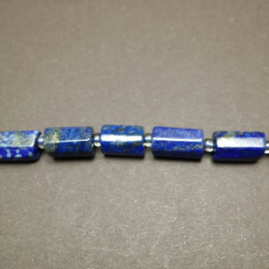 Lapis Lazuli, forma cilindrica, 8x11 mm - Img 2