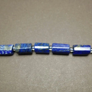 Lapis Lazuli, forma cilindrica, 8x11 mm - Img 2