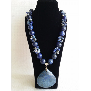 Set din lapis lazuli si sodalit - Img 1