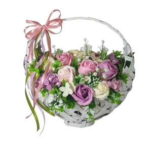 Aranjament de 8 Martie cu flori de sapun (cod 2210)poza177