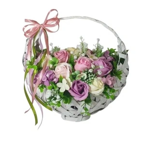 Aranjament de 8 Martie cu flori de sapun (cod 2210)poza177