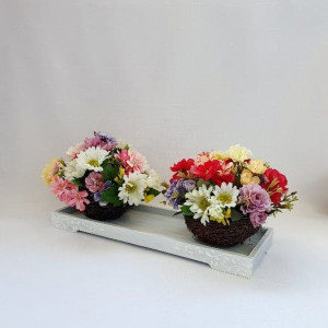 cos cu flori de camp 3002