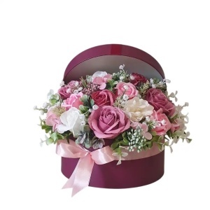 Aranjament floral cu trandafiri de sapun  (cod 2367)poza120 