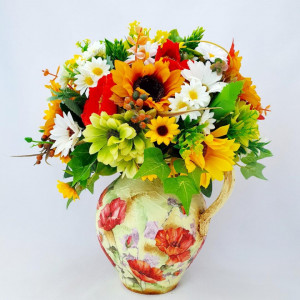 Aranjament floral " Flori de camp" (cod 1687) - Img 1