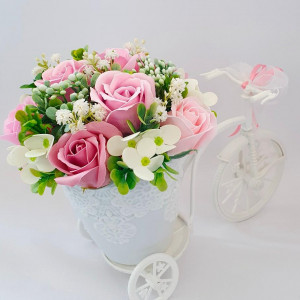 Bicicleta cu flori de sapun 18253