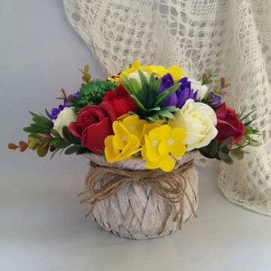 Aranjament flori de sapun in cos 11