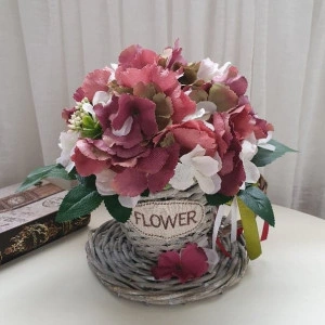 Aranjament hortensie in cos tip cana (1208) 4
