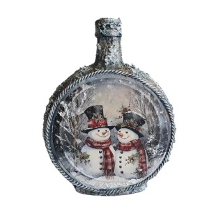 Cadouri de Craciun- Sticla handmade (cod 2316)poza4