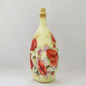 Cadouri handmade- sticla 750 ml "Maci"7