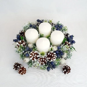 Coronita de Advent - merisoare albastre (cod 1529) 4