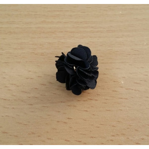 Flori din material textil-negru 1