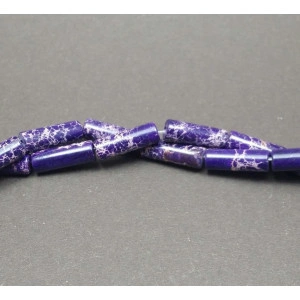 Jasp imperial tub, violet, 4*13 mm