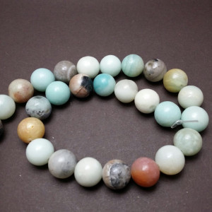 Amazon round, mix colour, 12 mm - Img 1