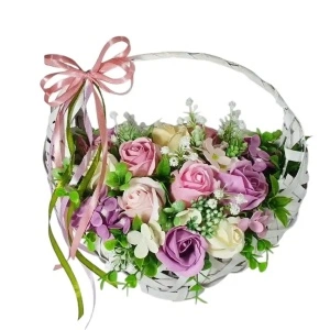 Aranjament de 8 Martie cu flori de sapun (cod 2210)poza176