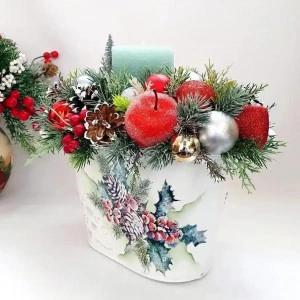 Aranjament de Craciun  "Christmas Luxury Gifts" (cod 1989 )poza4